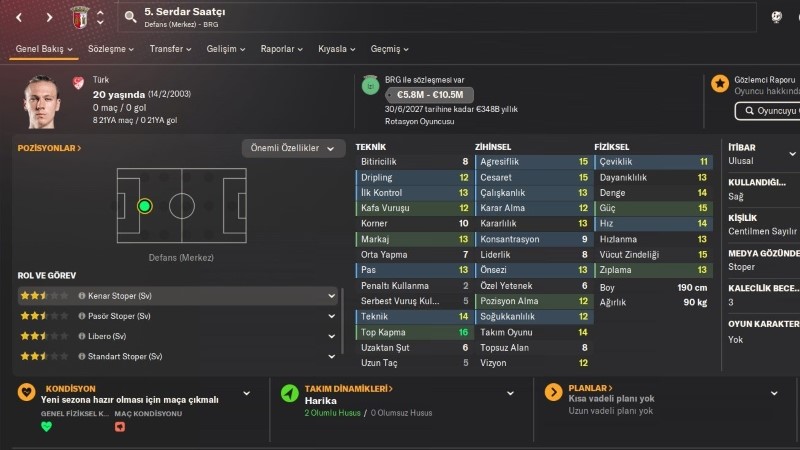 FM 24 Türk Wonderkids - 21 Yaş Altı Türk Genç Yetenekler 2 FM 24 Türk Wonderkids - 21 Yaş Altı Türk Genç Yetenekler