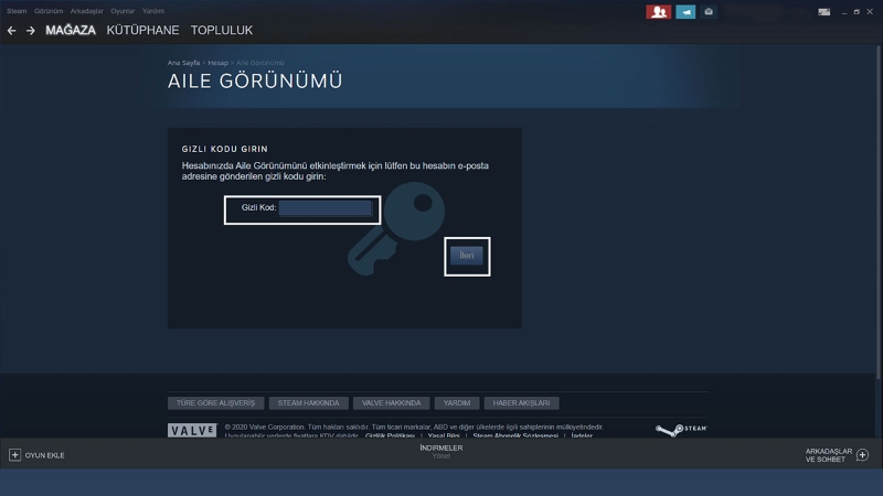 Steam Ebeveyn Kontrolü Seçeneklerini Genişletecek