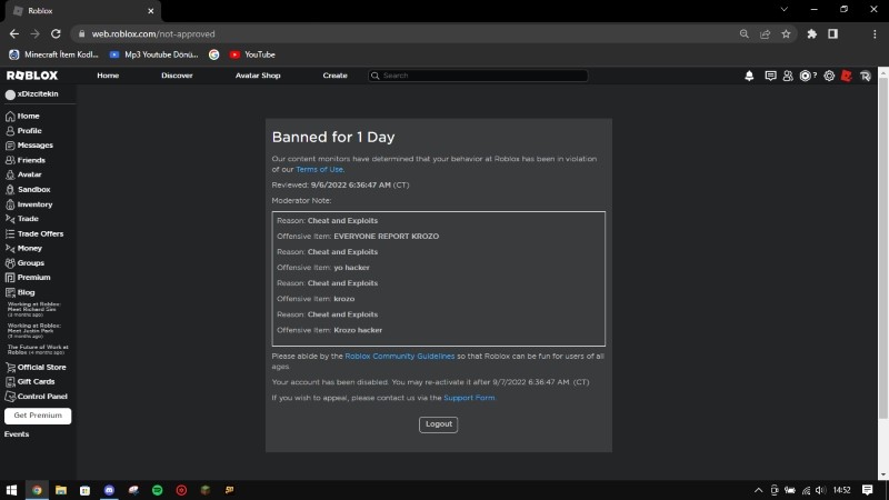 Roblox 3 Günlük Ban Kaldırma - Roblox'ta Engel Nasıl Kaldırılır? 2 Roblox 3 Günlük Ban Kaldırma - Roblox'ta Engel Nasıl Kaldırılır?