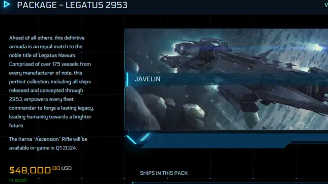 Star Citizen Legatus Ship Pack Star Citizen Legatus Ship Pack