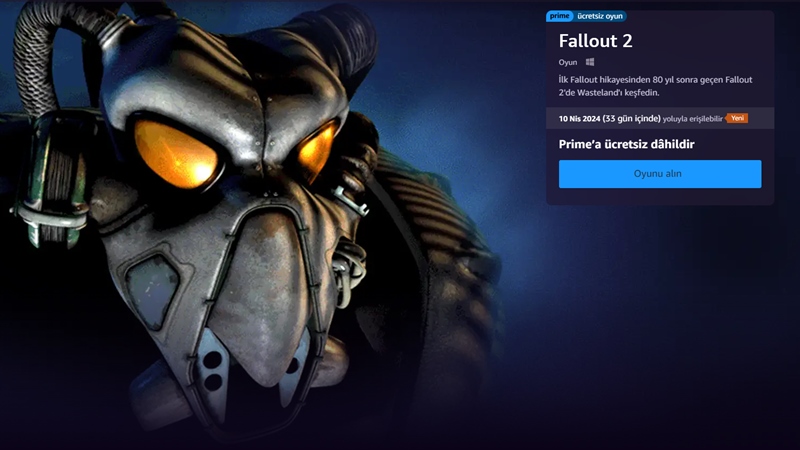 Fallout 2 Prime Gaming'de Bedava Oldu! Hemen Alın 1 fallout 2 prime gaming ücretsiz