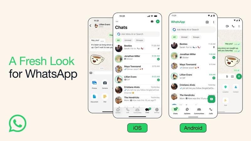 Whatsapp Update Introduces A Fresh New Look 1 Whatsapp Update Introduces A Fresh New Look