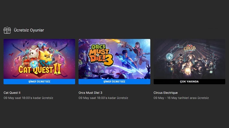 Epic Games Store, 745 TL Değerindeki İki Oyunu Bedava Veriyor 1 epic games ücretsiz oyun 2 mayıs