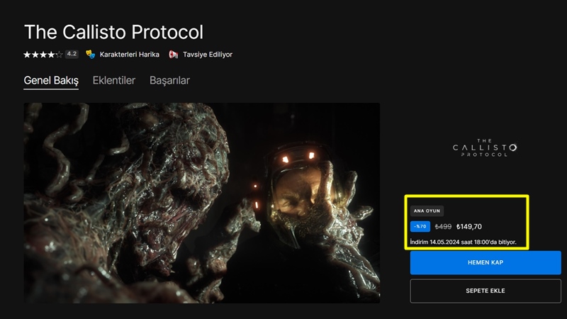 the callisto protocol epic games