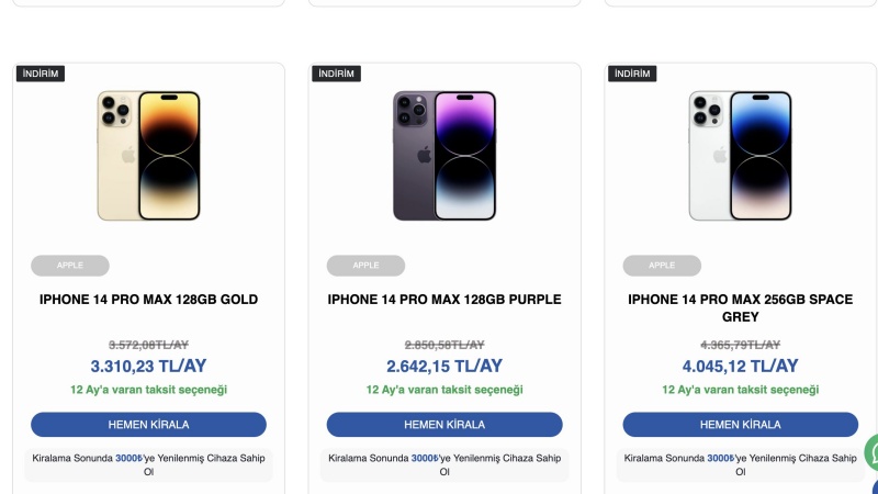 Türkiye'de Telefon Kiralama Dönemi Başladı: Peki, Nasıl? 1 telefon kiralama iphone