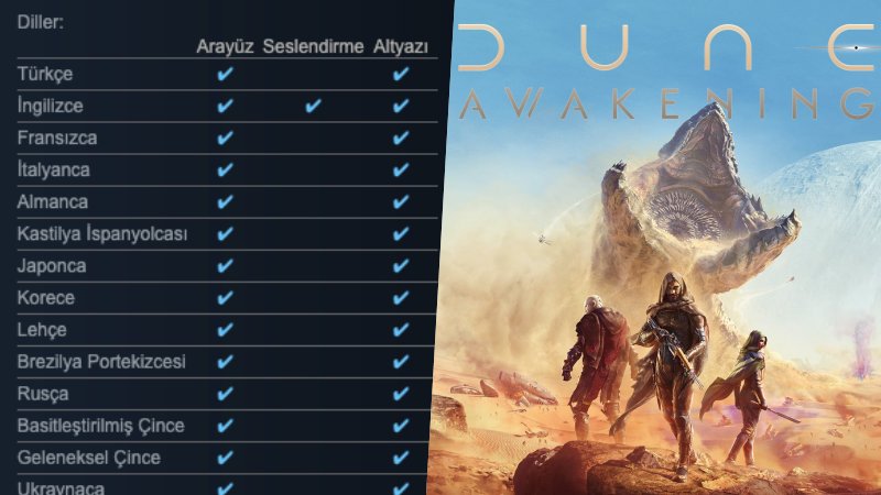 Dune: Awakening Türkçe Dil Desteği ile Birlikte Çıkacak! 1 dune awakening türkçe