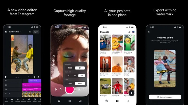 Instagram Video Düzenleme Aracı Edits'i Duyurdu 1 Instagram Video Düzenleme Aracı Edits'i Duyurdu