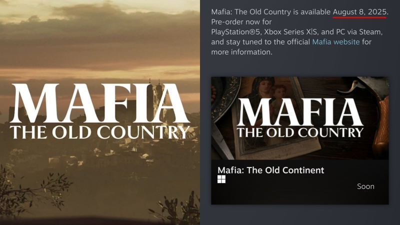 Mafia: The Old Country'nin Çıkış Tarihi Yanlışlıkla Açıklandı! 1 mafia the old country çıkış tarihi