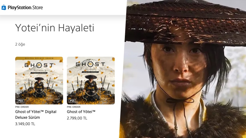 Ön Siparişe Açılan Ghost of Yotei'nin Türkiye Fiyatı Belli Oldu 1 ghost of yotei fiyat