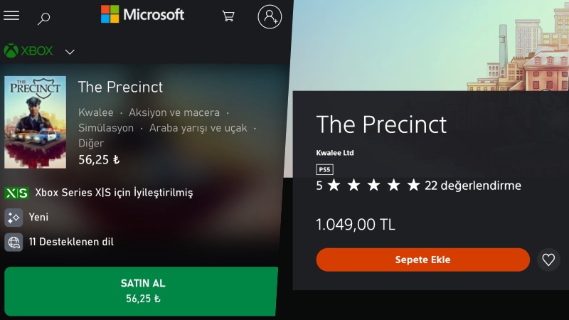 PlayStation'da 1.000 TL'den Çıkan Oyun, Xbox'ta Sadece 50 TL! 1 the precinct xbox