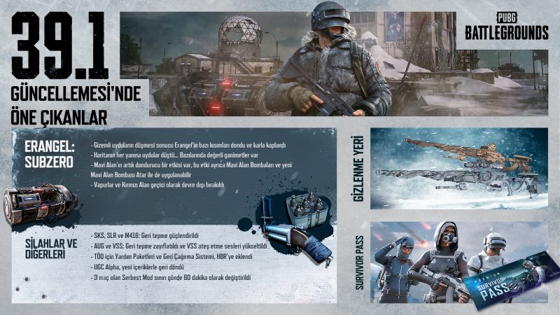 PUBG: Battlegrounds'u Buz Tuttu! Erangel: Subzero Yayında 1 pubg battlegrounds erangel subzero